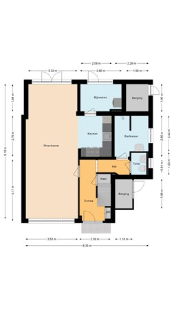 Floorplan - Statenlaan 35, 2411 SR Bodegraven